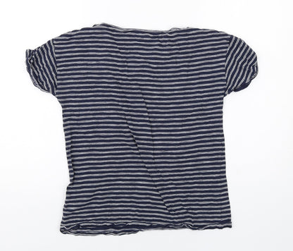 Womens UK Size XS Gap Blue Basic T-Shirt