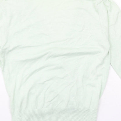 Womens UK Size 10 New Look Green Pullover Jumper