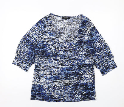 Womens UK Size 12 JD Williams Blue Basic Blouse