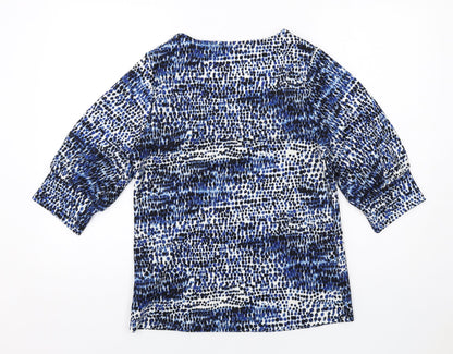 Womens UK Size 12 JD Williams Blue Basic Blouse