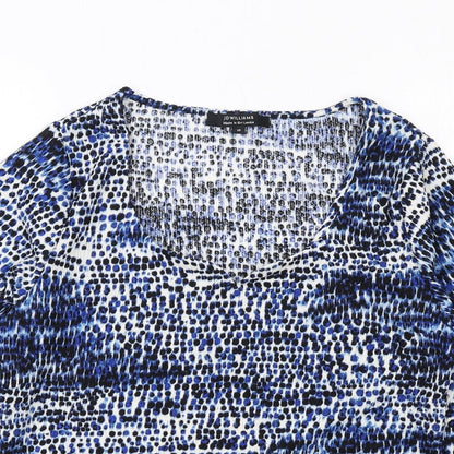 Womens UK Size 12 JD Williams Blue Basic Blouse