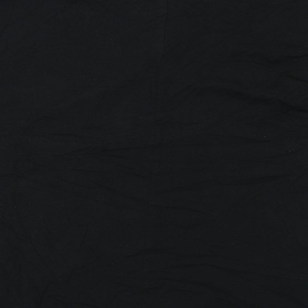 Womens UK Size L Diverse Black Basic Blouse
