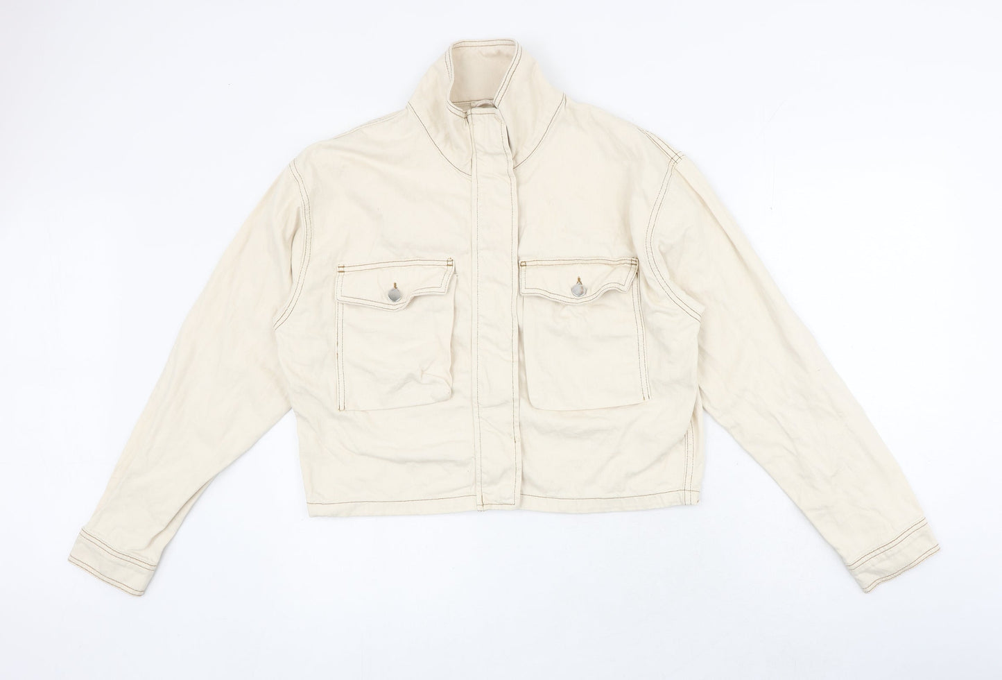 Womens UK Size M Topshop Ivory Jacket