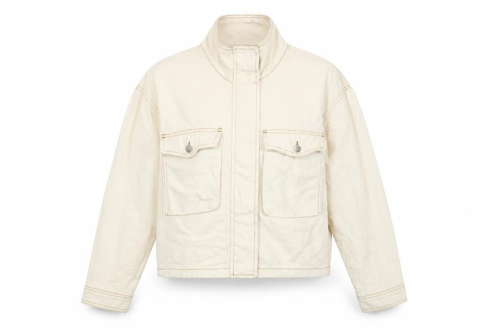 Womens UK Size M Topshop Ivory Jacket