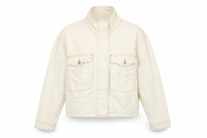 Womens UK Size M Topshop Ivory Jacket