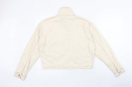 Womens UK Size M Topshop Ivory Jacket