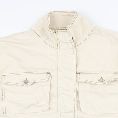 Womens UK Size M Topshop Ivory Jacket
