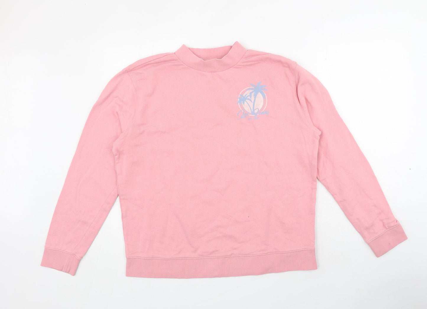 Lee Womens Pink 100% Cotton Pullover Sweatshirt Size L Pullover