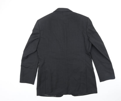 Mens UK Size M Simon Carter Regular Black Suit Jacket
