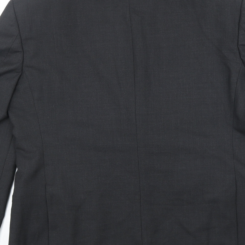Mens UK Size M Simon Carter Regular Black Suit Jacket