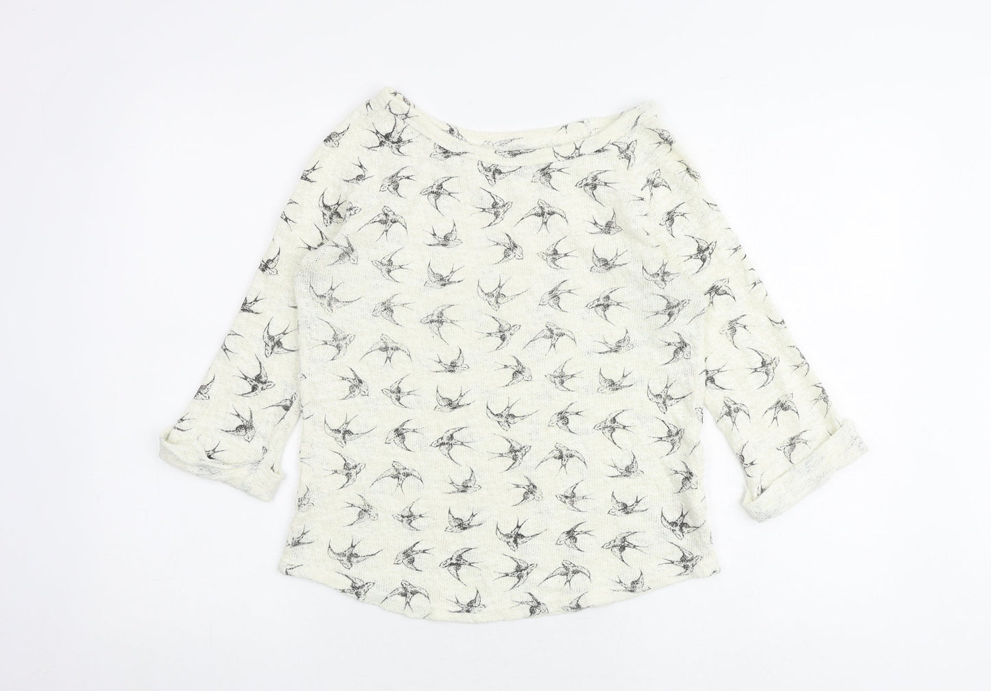 Womens UK Size 8 New Look Ivory Pullover Jumper