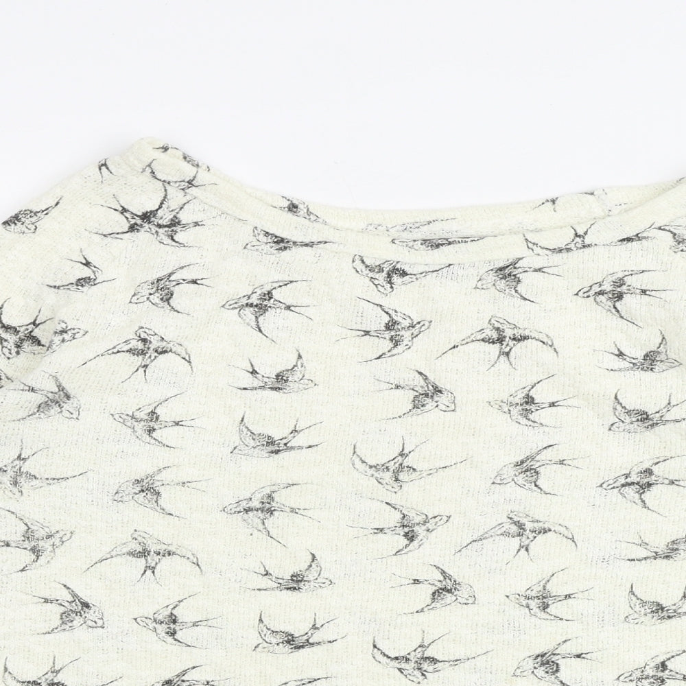 Womens UK Size 8 New Look Ivory Pullover Jumper