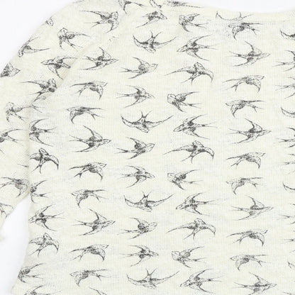 Womens UK Size 8 New Look Ivory Pullover Jumper