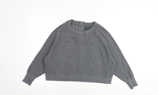 Womens UK Size S Zara Grey Pullover Jumper