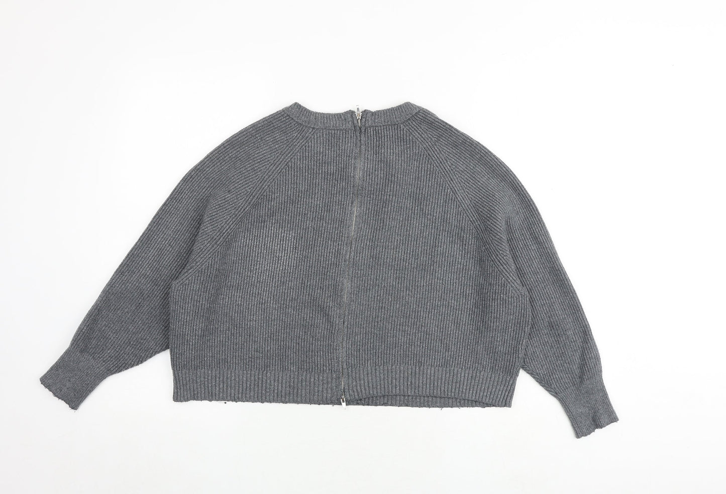 Womens UK Size S Zara Grey Pullover Jumper
