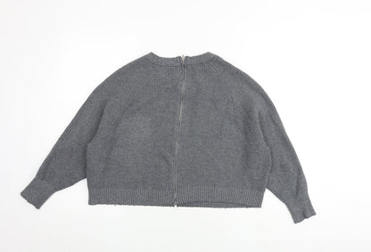 Womens UK Size S Zara Grey Pullover Jumper