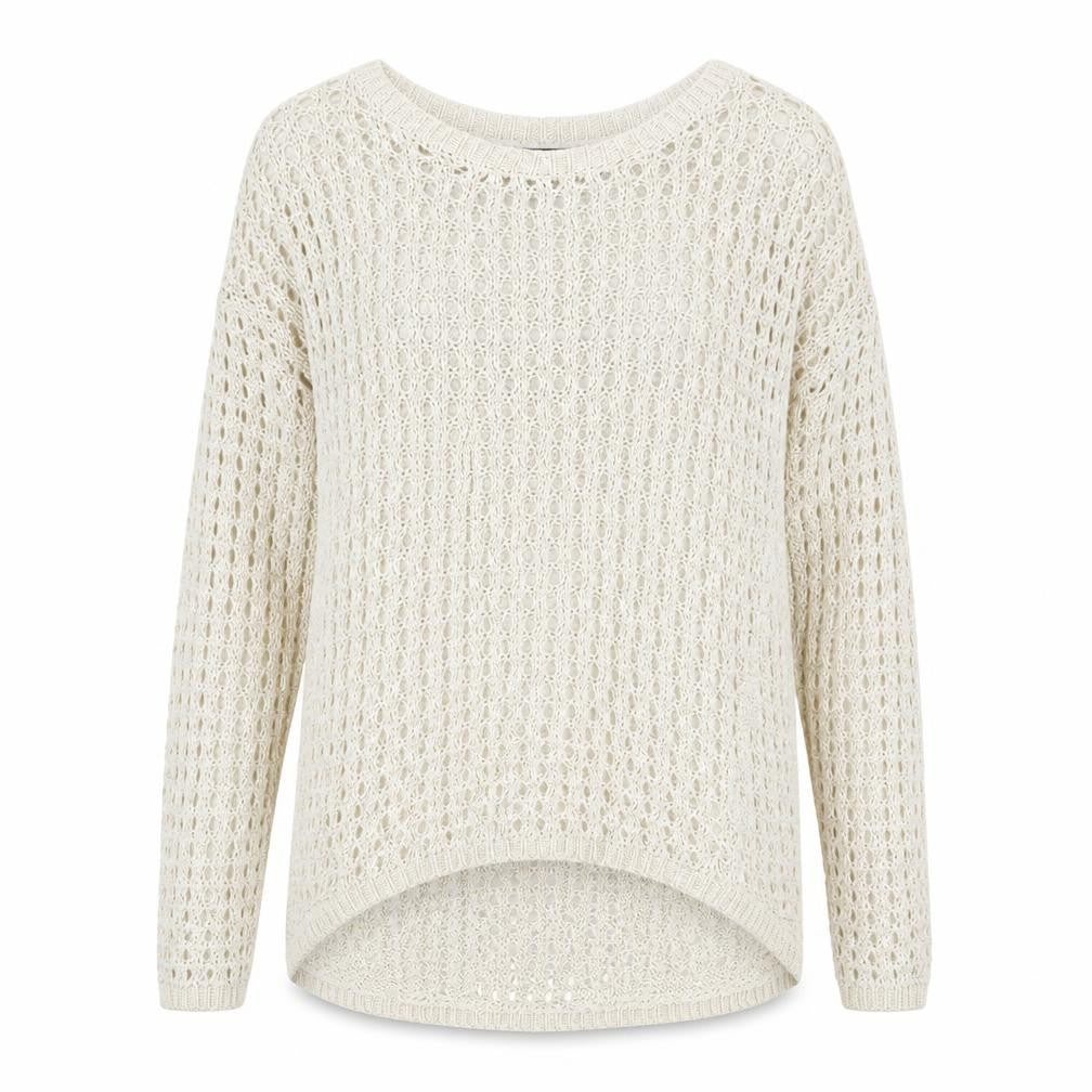 Womens UK Size 14 Warehouse Beige Pullover Jumper