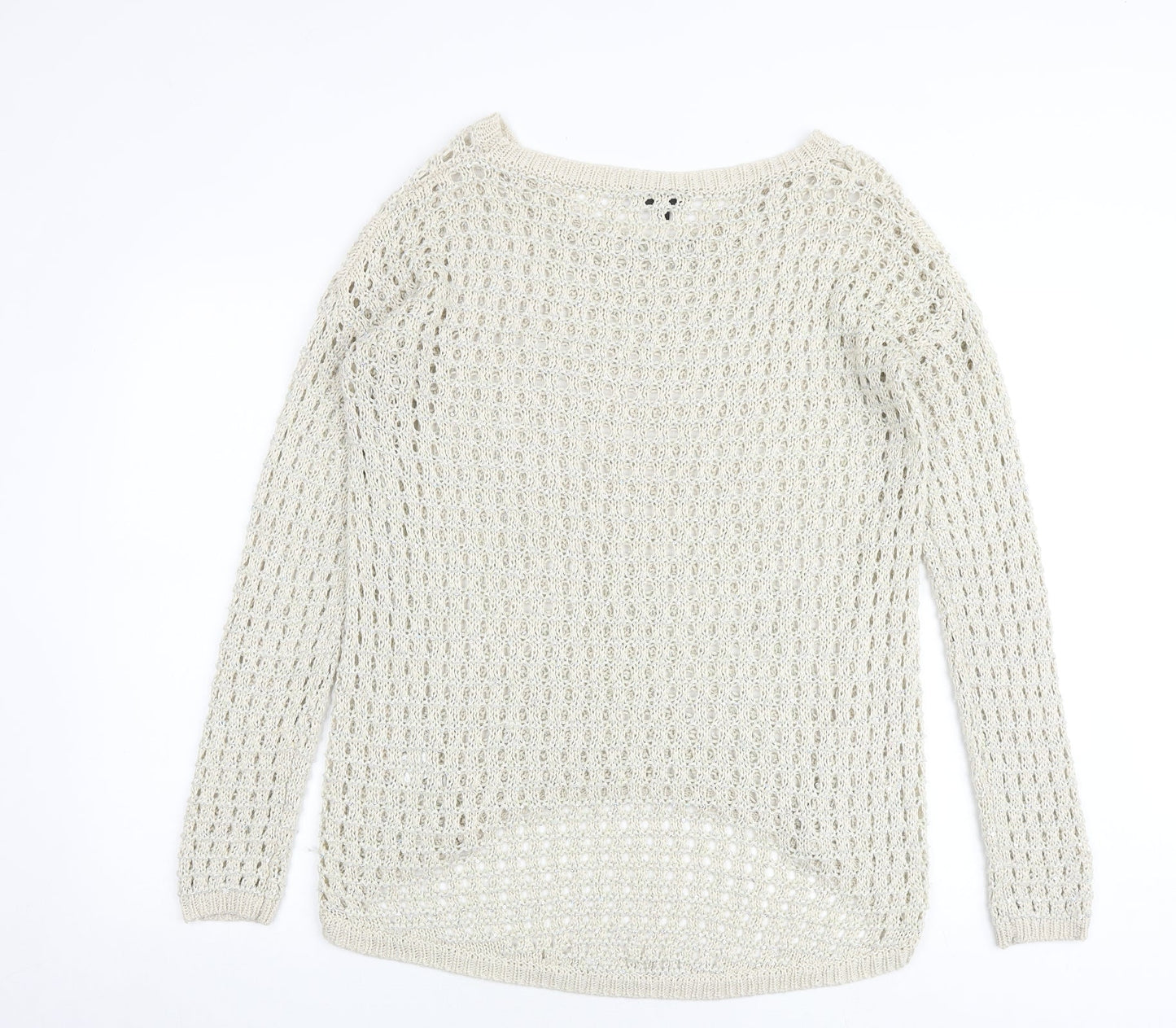 Womens UK Size 14 Warehouse Beige Pullover Jumper
