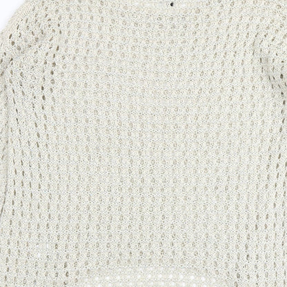 Womens UK Size 14 Warehouse Beige Pullover Jumper