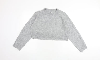 Womens UK Size S Topshop Grey Pullover Jumper