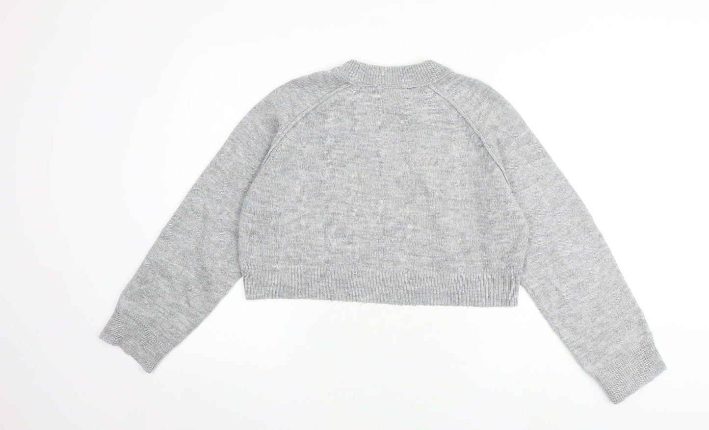 Womens UK Size S Topshop Grey Pullover Jumper