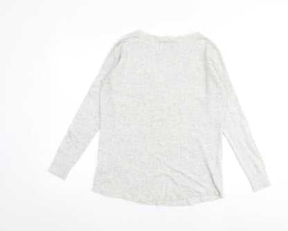 Womens UK Size XS Oasis Grey Pullover Jumper