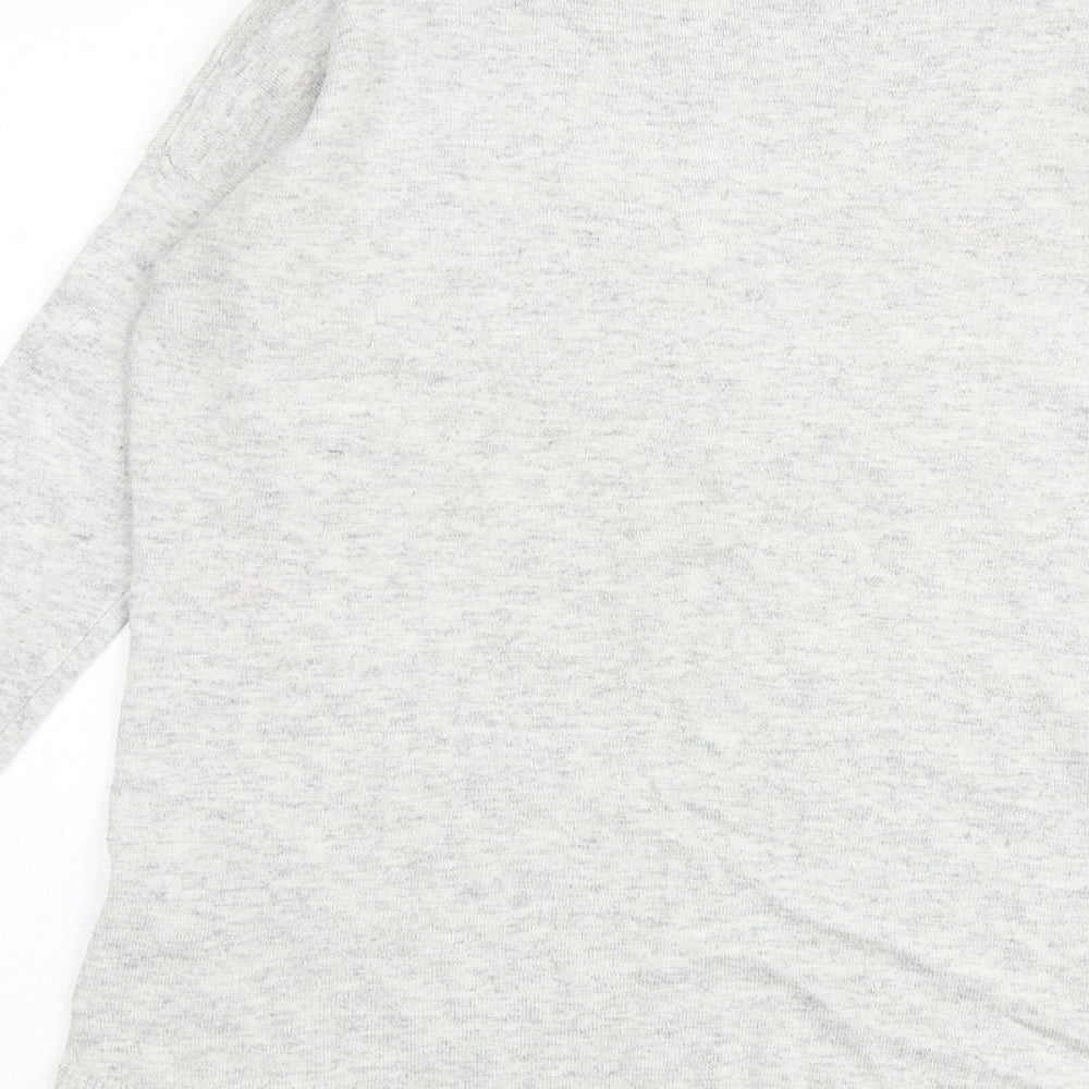 Womens UK Size XS Oasis Grey Pullover Jumper