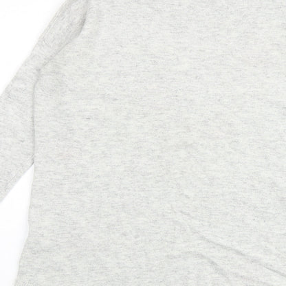 Womens UK Size XS Oasis Grey Pullover Jumper