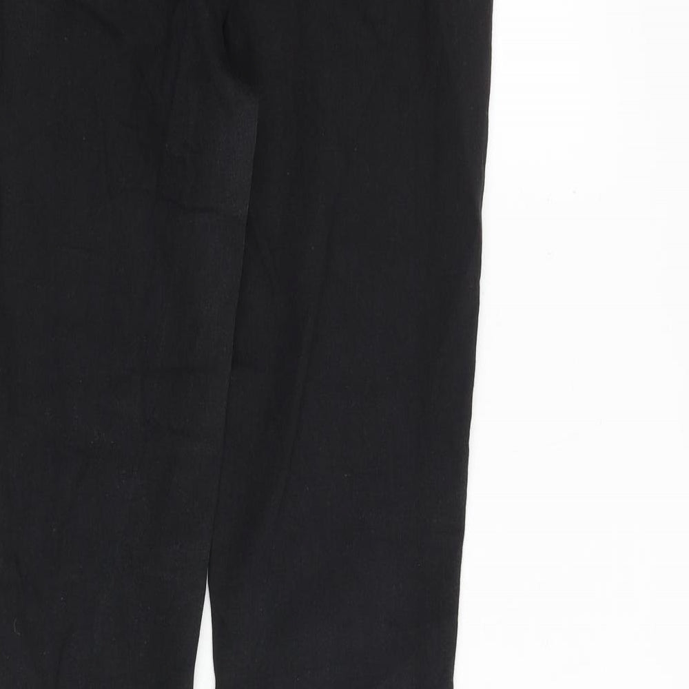 Mim Denim Collection Womens Black Cotton Skinny Jeans Size 12 Regular Zip