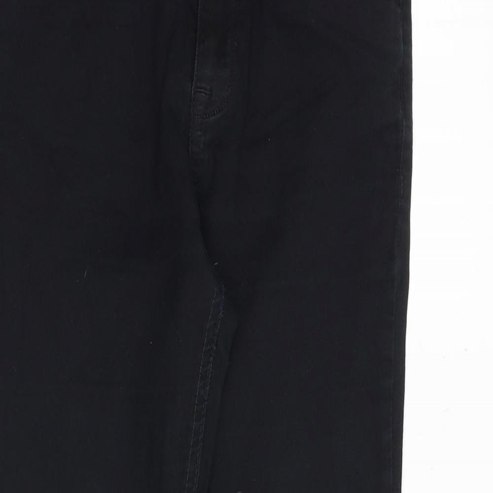 Denim & Co. Womens Black Cotton Skinny Jeans Size 10 Regular Zip