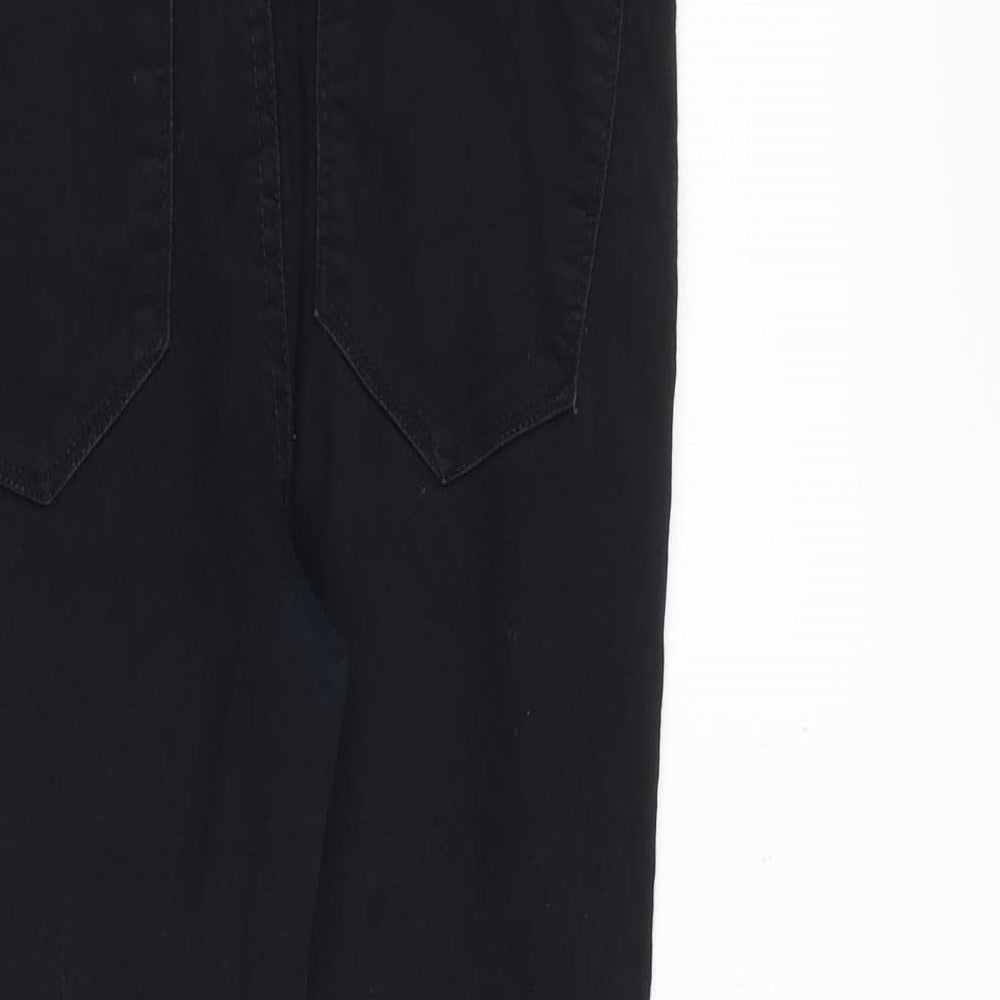 Denim & Co. Womens Black Cotton Skinny Jeans Size 10 Regular Zip