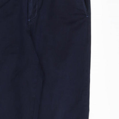 J.Crew Crewcuts Mens Blue Polyester Trousers Size 32 in Regular Zip