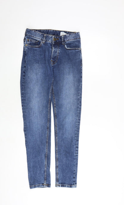 Denim & Co. Mens Blue Cotton Skinny Jeans Size 28 in L30 in Slim Button