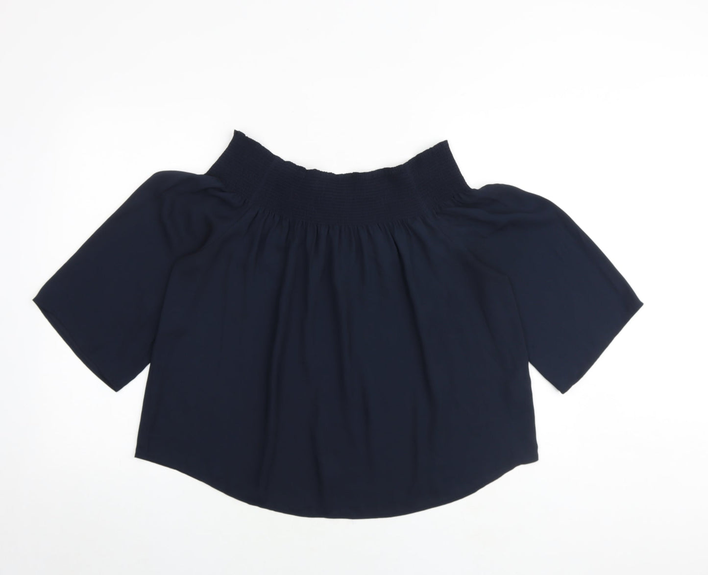 Womens UK Size 12 Warehouse Blue Basic Blouse