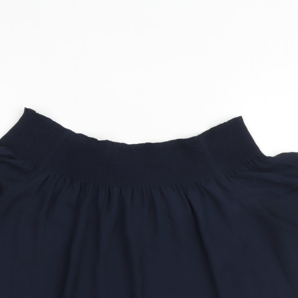 Womens UK Size 12 Warehouse Blue Basic Blouse