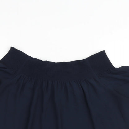 Womens UK Size 12 Warehouse Blue Basic Blouse