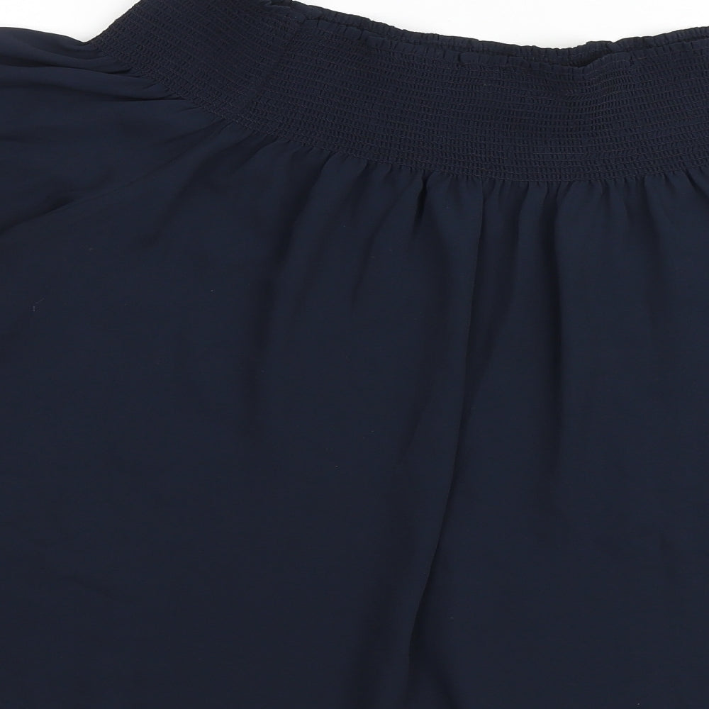 Womens UK Size 12 Warehouse Blue Basic Blouse