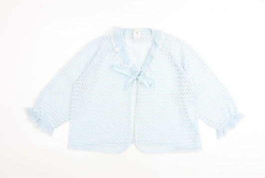 Womens UK Size 16 Debenhams Blue Cardigan Jumper