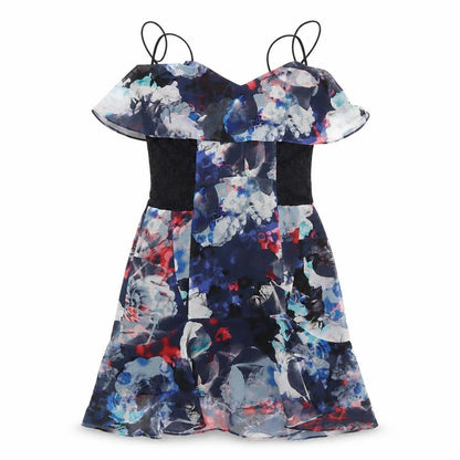 Bardot Womens Multicoloured Geometric Polyester Mini Size 8 V-Neck Zip