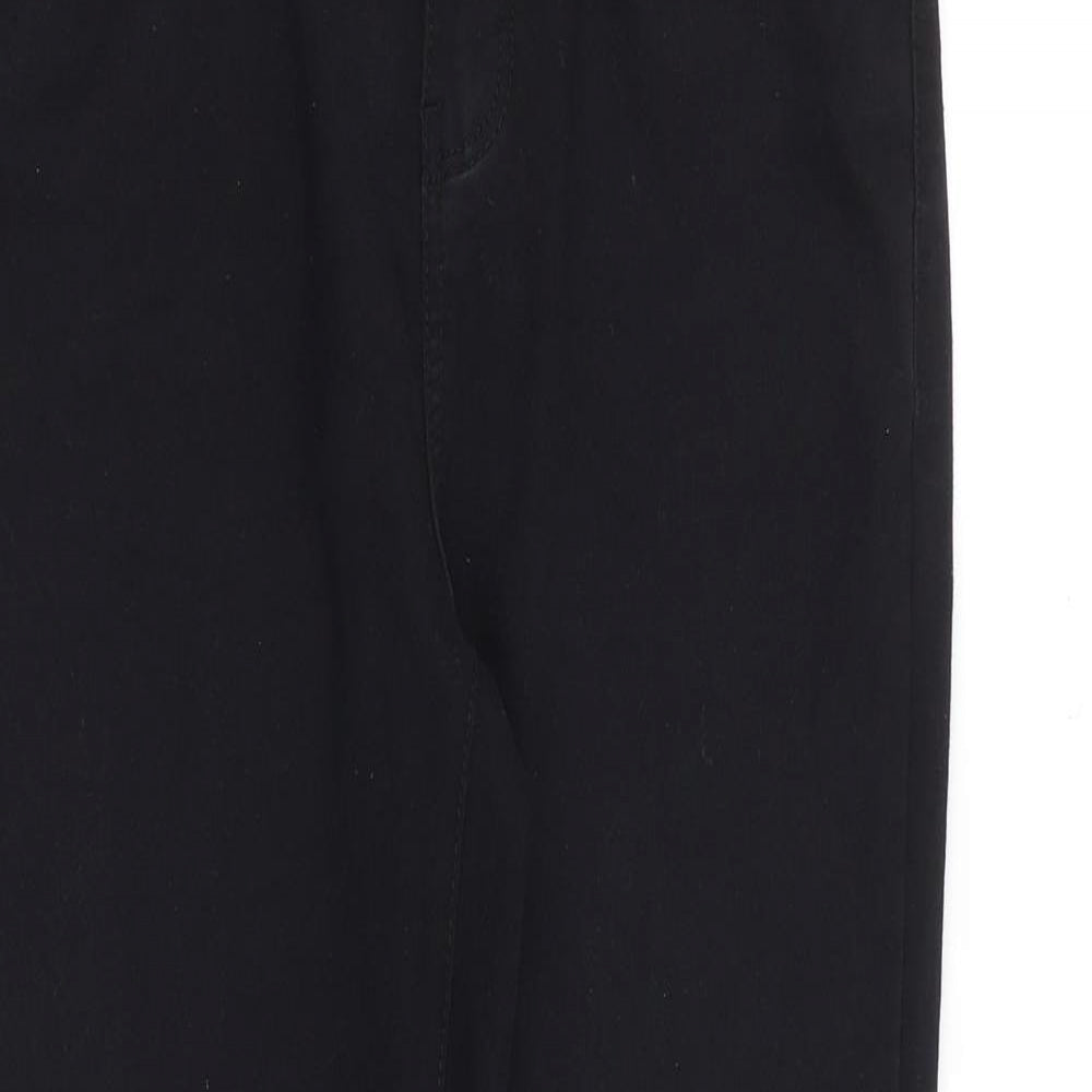 Denim & Co. Womens Black Cotton Skinny Jeans Size 10 Regular Zip
