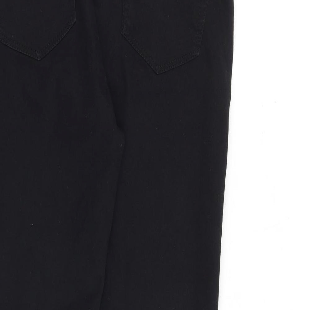 Denim & Co. Womens Black Cotton Skinny Jeans Size 10 Regular Zip