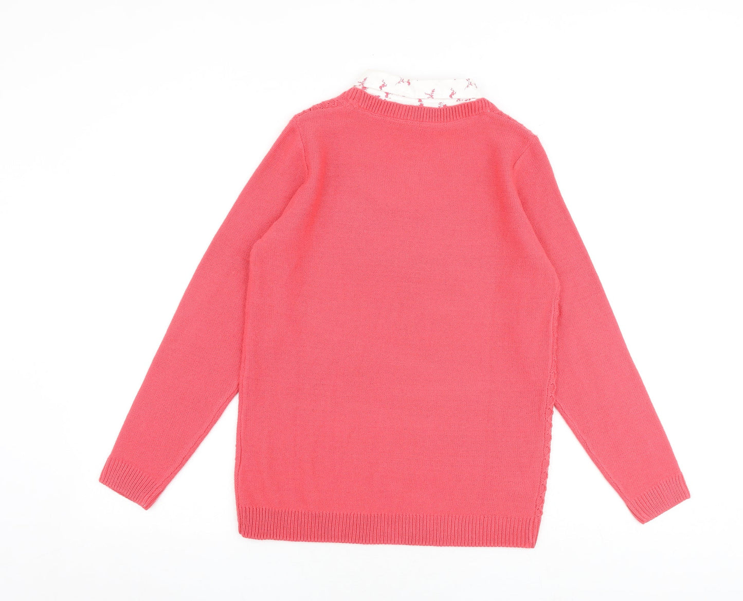 Womens UK Size 10 EWM Pink Pullover Jumper