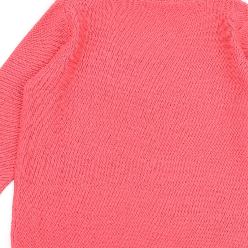 Womens UK Size 10 EWM Pink Pullover Jumper