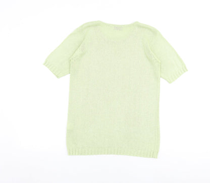 Isabelle Rose Collection Womens Green Round Neck Acrylic Pullover Jumper Size S