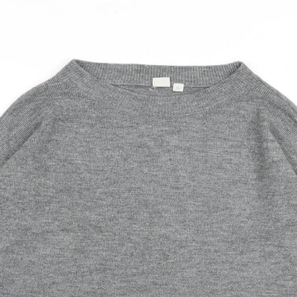 Gap Womens Grey Boat Neck Acrylic Pullover Jumper Size S