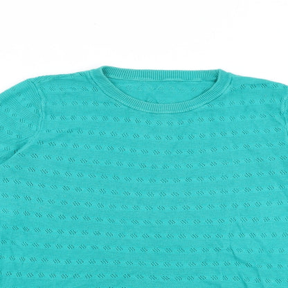 Womens UK Size 14 Marks and Spencer Green Pullover Jumper