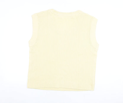 Womens UK Size L BPC Ivory Vest Jumper