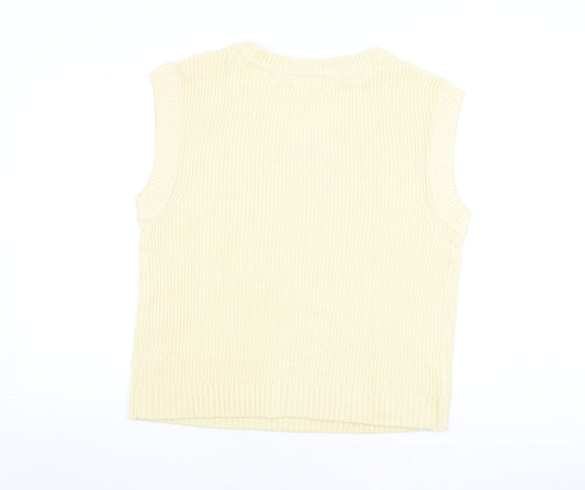 Womens UK Size L BPC Ivory Vest Jumper