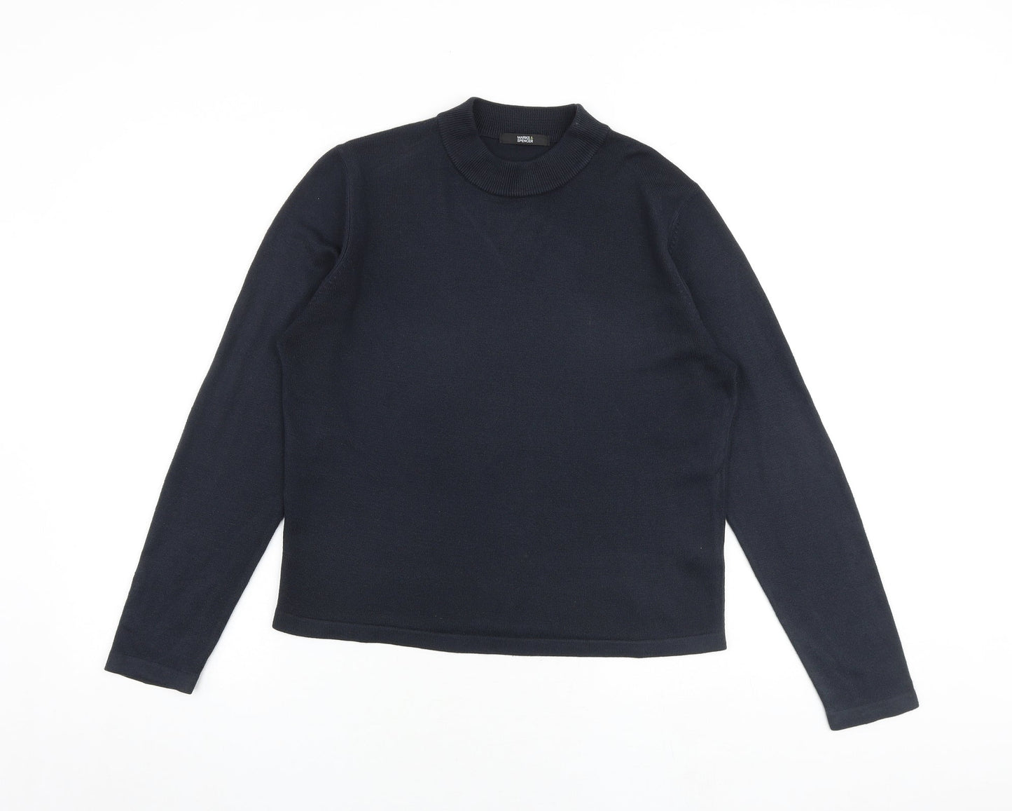 Womens UK Size 14 Marks and Spencer Blue Pullover Jumper