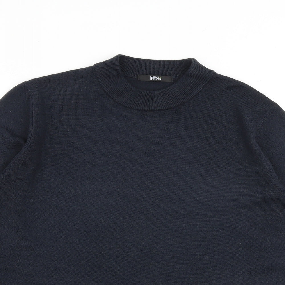 Womens UK Size 14 Marks and Spencer Blue Pullover Jumper